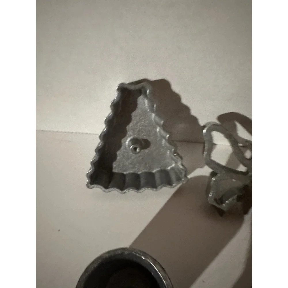 Vtg Rosette Waffle Bakers Handle Xmas Tree Butterfly Cupcake Cookie Mold